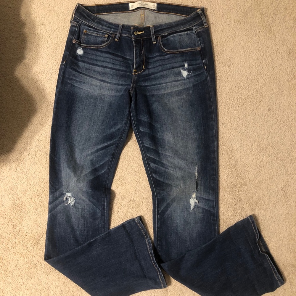 Abercrombie lightly distressed jeans